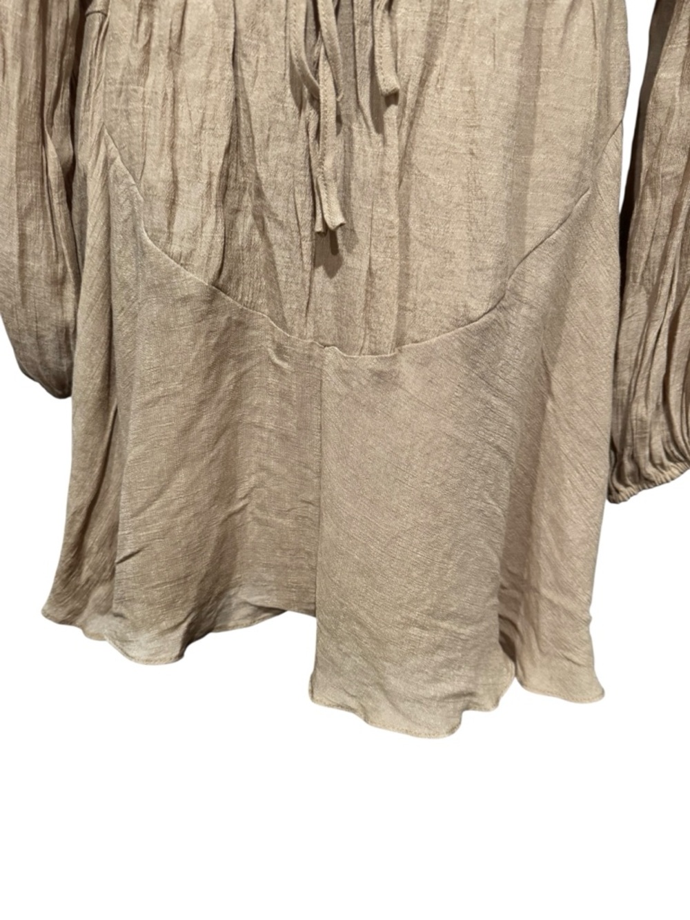 Blu Pepper Tan Long Sleeve Mini  Dress Free Culture Clothing - Picture 9 of 13